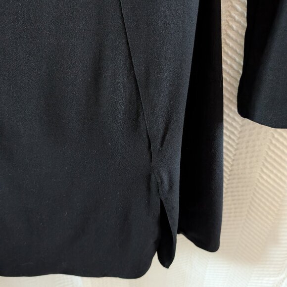 Oh Polly Devi black mini dress long sleeve sweetheart Size 10 LBD Club Party - Picture 8 of 11